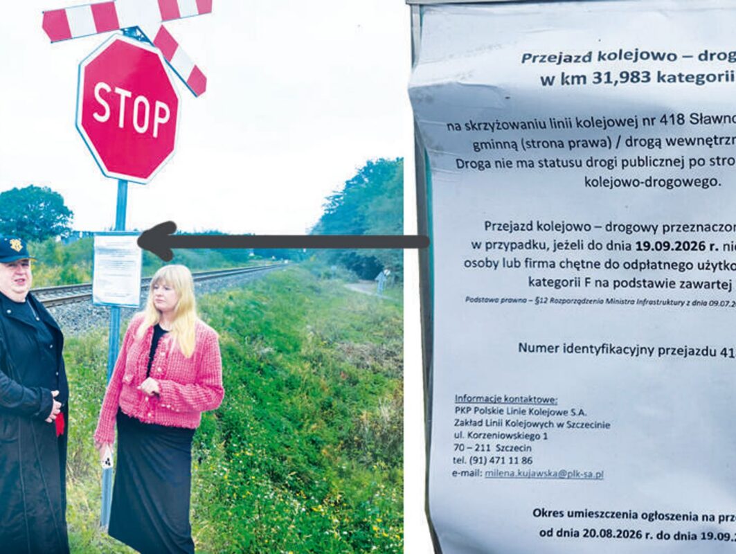Sławno: Mieszkańcy Darłowca protestują przeciw likwidacji przejazdu PKP