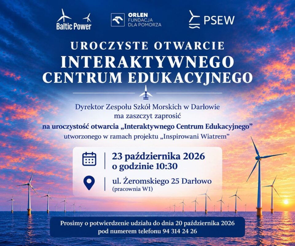 Darłowo: Zespół Szkół Morskich otwiera centrum edukacji offshore