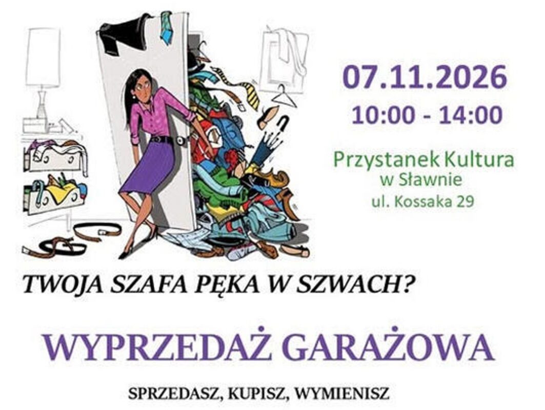 Sławno: Wyprzedaż garażowa w Przystanku Kultura. Ruszyły zapisy